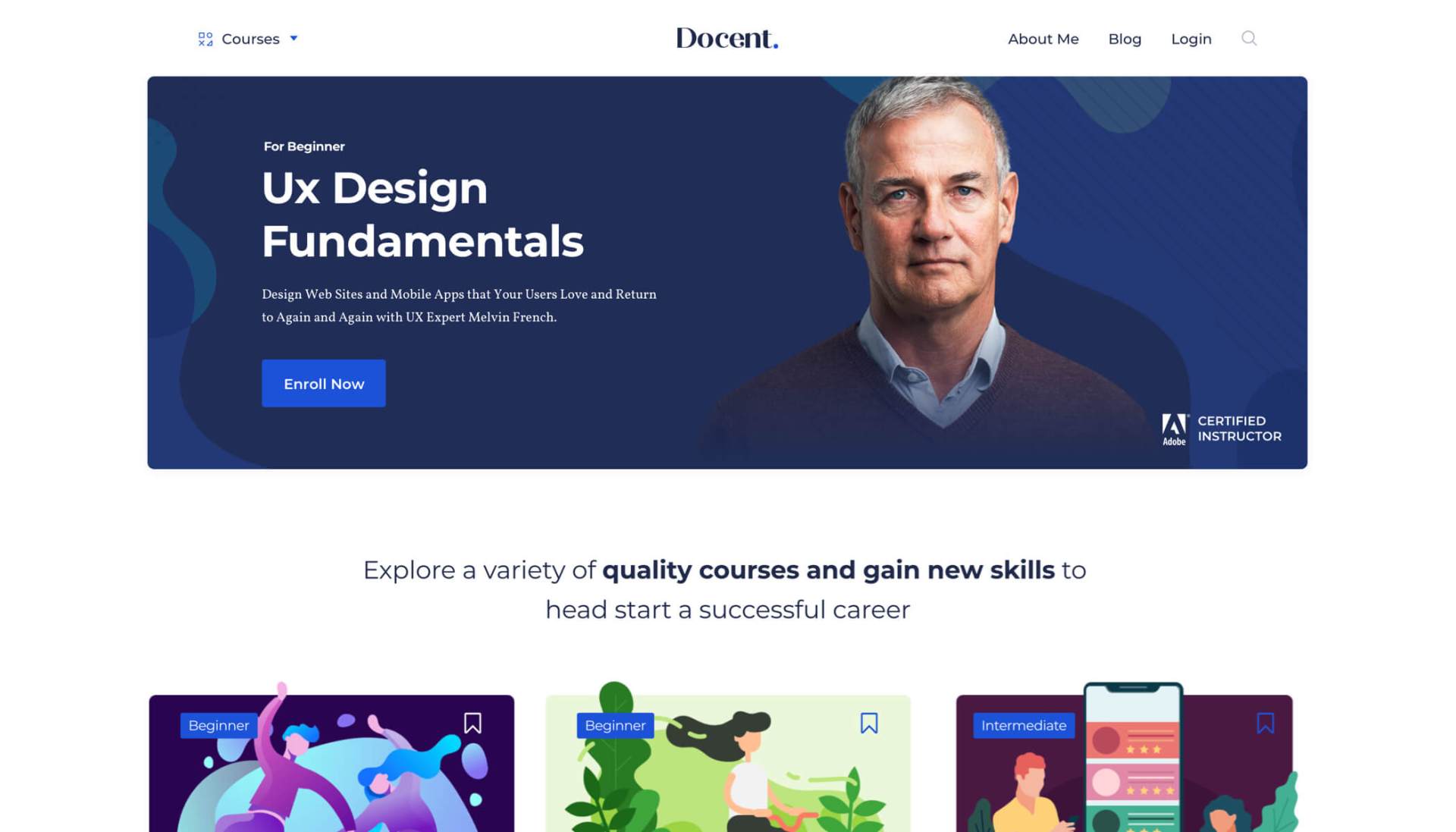 Docent Pro – WordPress LMS Theme for Single Instructor 1.2.0 – Themeum