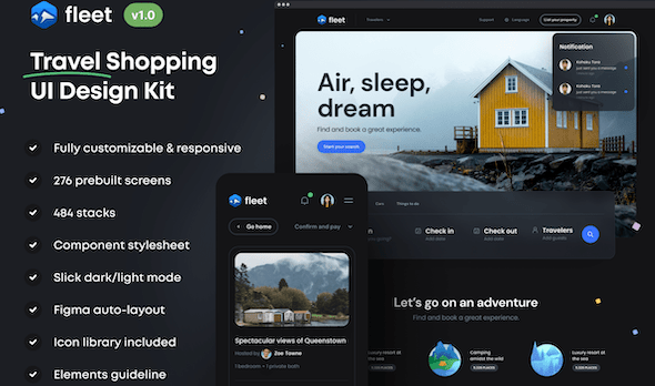 Fleet – Travel Shopping UI Kit