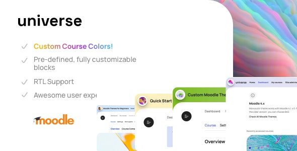 Universe – Premium Moodle Theme with Custom Course Branding 1.5.5