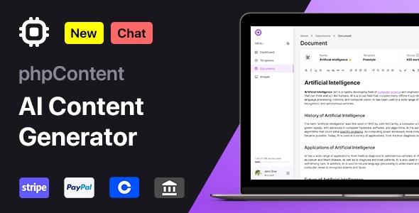 phpContent – AI Content Generator Platform (SaaS)