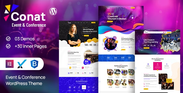 Conat | Event  Conference WordPress Theme + RTL Ready