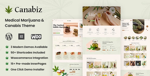 Canabiz – Cannabis  Medical Marijuana WordPress Theme