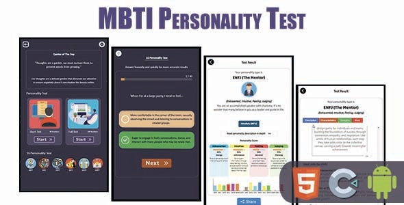 MBTI Personality Test (Construct 3 | HTML5)