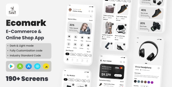 Ecomark – E-commerce React Native CLI Ui Kit