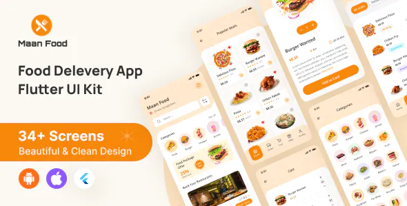 Maan Food-Flutter Food Delivery App UI Kit