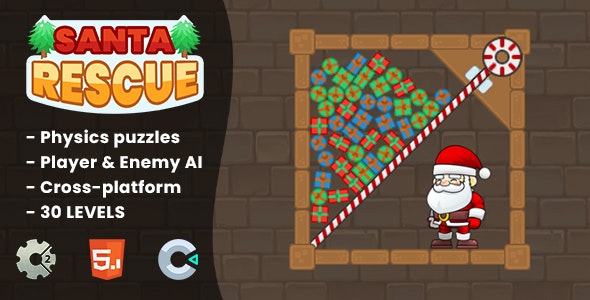 Santa Rescue – HTML5 Game | Construct 2 & Construct 3