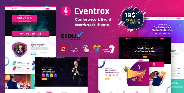 Eventrox – Conference and Event WordPress Theme