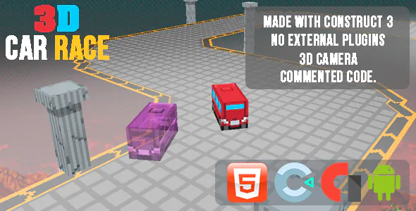 3D Car Race – Template for Construct 3