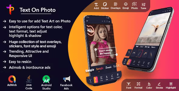 Text Art – Text On Photo (Admob  ironSource Ads)