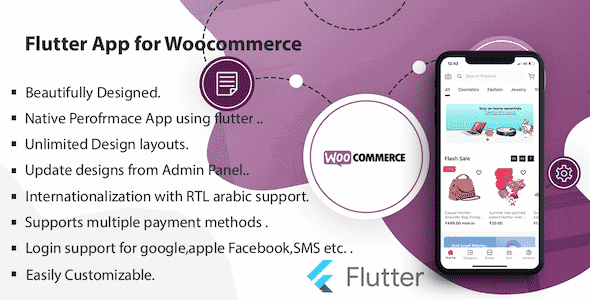 Flutter Multivendor Mobile app for WooCommerce 1.0.15