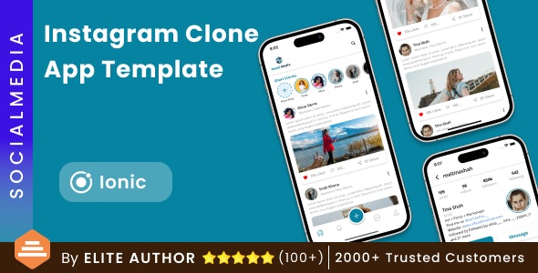 Instagram Clone App Template in Ionic | Social sharing App | Video sharing app | SocialMedia