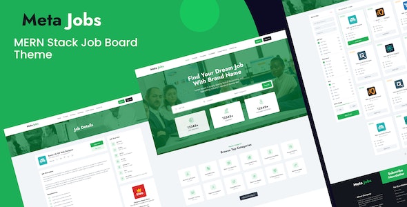 MetaJobs- MERN Stack Job Board Theme