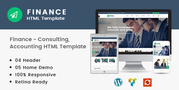 Finance – Consulting, Accounting HTML Template