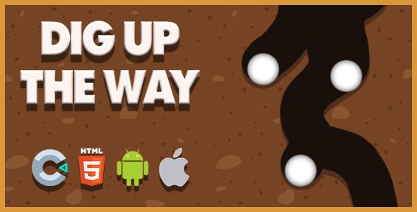 Dig Up The Way – Construct 3 – .c3p – HTML5 – Full Game