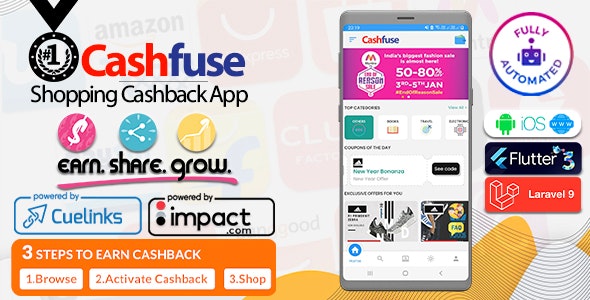 Cashfuse – Affiliate Marketing, Price Comparison, Coupons and Cashback App