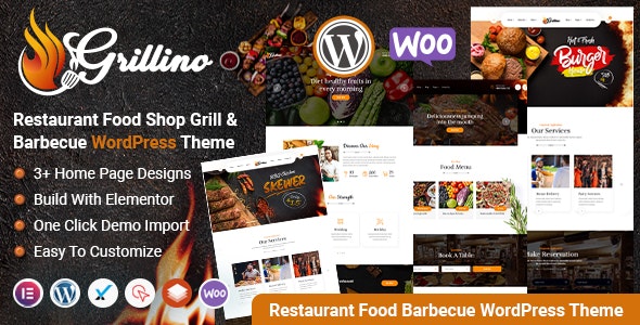 Grillino – Grill  Restaurant WordPress Theme