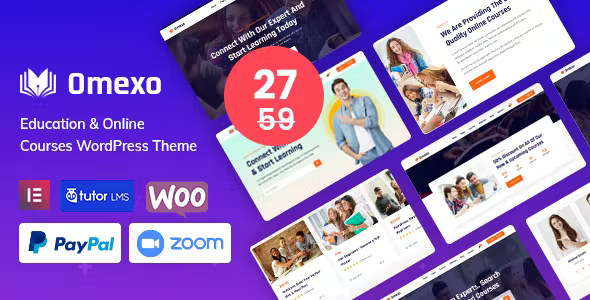 Omexo – Education  Online Courses WordPress Theme