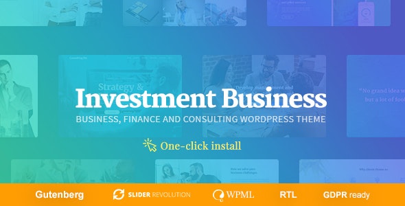 Investment Business – Finance & Consulting WordPress Theme