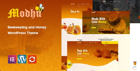 Modhu – Beekeeping and Honey WordPress Theme