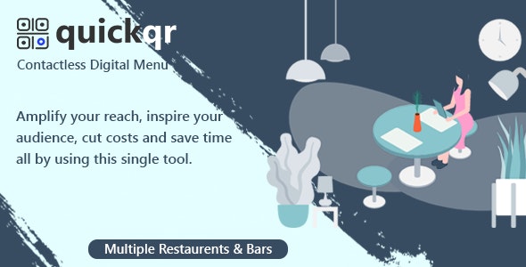 QuickQR Pro – Saas – QR Code Restaurant Menu Maker – Laravel CMS 1.2