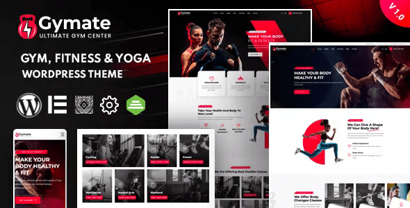 Gymat – Fitness and Gym WordPress Theme 1.8.5