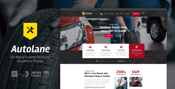 Autolane – Car Mechanic WordPress Theme