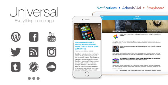 Universal for IOS – Full Multi-Purpose IOS app 4.4.1