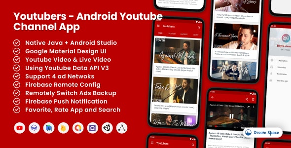 Youtubers – Android Youtube  Channel App 4.2