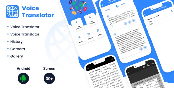 Voice Translator – All Languages Translator Free, Camera, From Photos, Text Translator | Admob ads