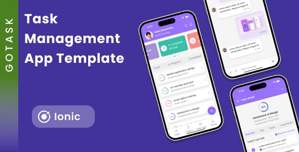 Task Organizer App | Task Management App | Planning App | Task Planner App | Ionic | GoTask