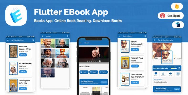Flutter App-Ebook With Admin Panel