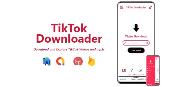 TikTok Downloader – TikTok Videos Without Watermark  Mp3 | ADMOB, FIREBASE, ONESIGNAL 2.0.0