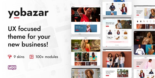 Yobazar – Elementor Fashion WooCommerce Theme 1.3.2