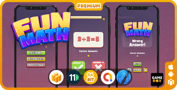 FUN MATH -ANDROID-IOS-BUILDBOX PRO