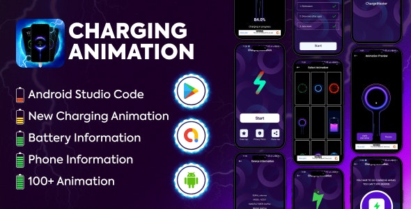 Battery Charging Annimation | Full Android App | Admob Ads