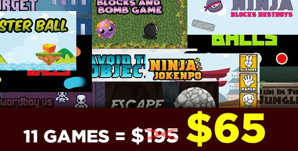 Bundle 11 Games – HTML5 Games quot;Construct 3quot;