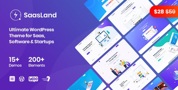 Saasland – Saas, Startup, Technology & IT Solutions WordPress Theme 3.6.7