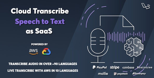 Cloud Transcribe – Speech to Text as SaaS 1.0.1