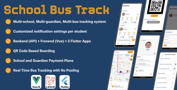 SchoolBusTrack-Multi School System for School Bus Tracking-Two Flutter Apps + Backend + Admin panel 1.7