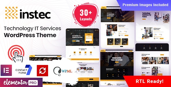 Instec – Technology IT Services WordPress Theme