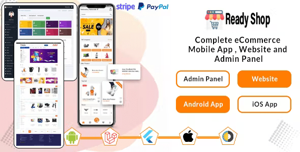 Ready Shop – Complete eCommerce Mobile App , Website and Admin Panel V1.0