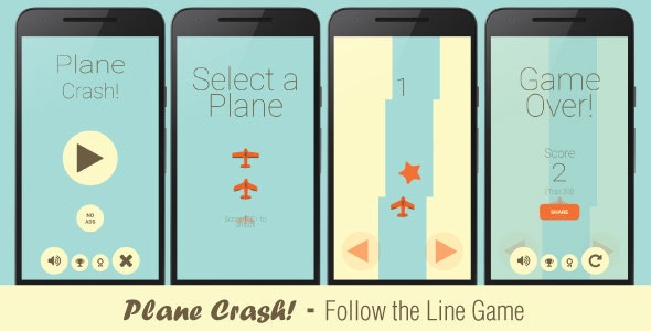 Plane Crash! – follow the line game