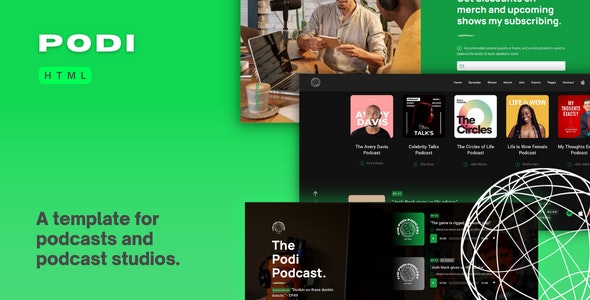 Podi – A Template for Podcasts and Podcast Studios