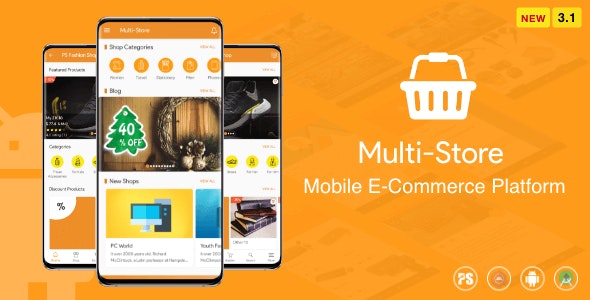 Multi-Store ( Mobile eCommerce Android App, Mobile Store App )