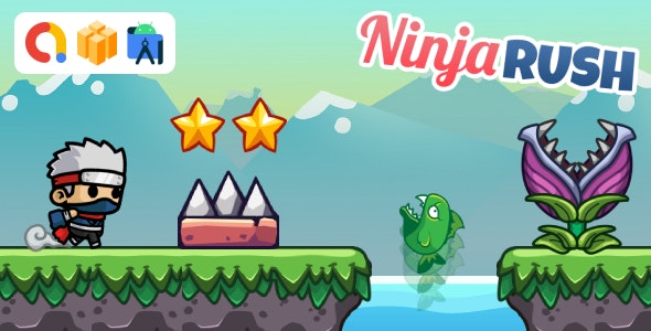 Ninja Rush Android Game with AdMob Ads + Ready to Publish