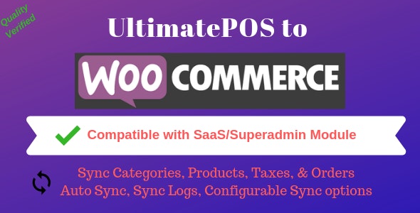 UltimatePOS to WooCommerce Addon (With SaaS compatible) 5.1