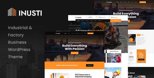 Inusti – Factory  Industrial WordPress Theme