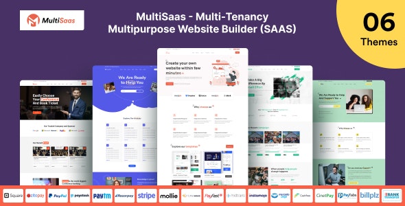 MultiSaas – Multi-Tenancy Multipurpose Website Builder (Saas) 2.5.0