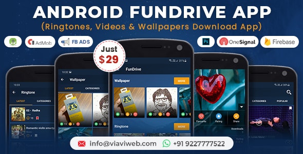 Fundrive – Ringtones, Videos  Wallpapers Download App