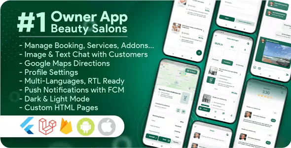 Owner App for Beauty Salons, Spa, Massage, Barber Appointment System 3.2.0